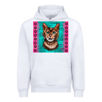 White Western Bengal Cat Urban Hoodie - LillyAllenDesigns