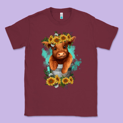 Baby Cow In A Bucket Classic Tee Designed By Ranaportraitstore