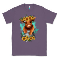 Lavender baby cow in a bucket Classic Tee - RanaPortraitStore