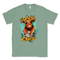Sage baby cow in a bucket Classic Tee - RanaPortraitStore