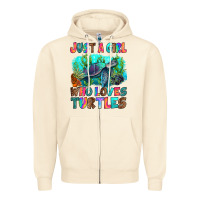 Sandshell just a girl who loves turtles Zipper Hoodie - RanaPortraitStore