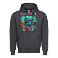 Smoke just a girl who loves turtles Zipper Hoodie - RanaPortraitStore