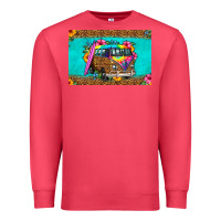 Cardinal hippie van floral skinny metal can holder Premium Sweatshirt - HRA Design Shop