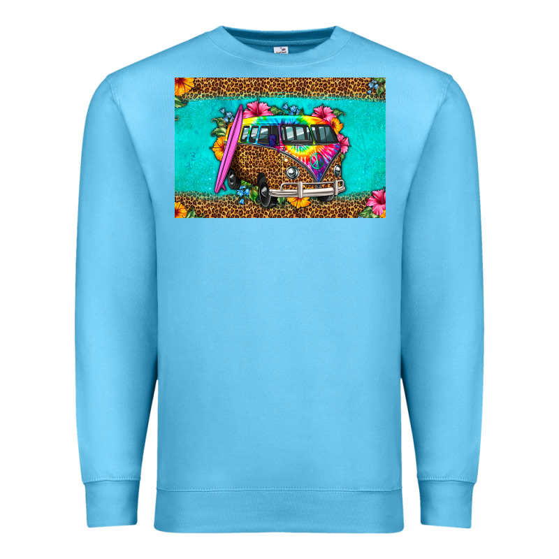Hippie Van Floral Skinny Metal Can Holder Premium Sweatshirt by HRA Design Shop | Teevron