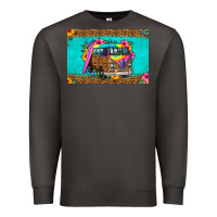 Smoke hippie van floral skinny metal can holder Premium Sweatshirt - HRA Design Shop