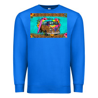 True Royal hippie van floral skinny metal can holder Premium Sweatshirt - HRA Design Shop