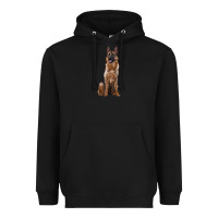 Black german shepherd Heavyweight Hoodie - RanaPortraitStore
