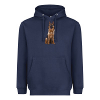 Navy german shepherd Heavyweight Hoodie - RanaPortraitStore