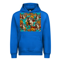 Cobalt mustang horse western Urban Hoodie - LillyAllenDesigns