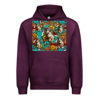 Mauve Wine mustang horse western Urban Hoodie - LillyAllenDesigns