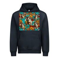 Navy mustang horse western Urban Hoodie - LillyAllenDesigns