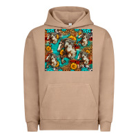 Pigment Burro mustang horse western Urban Hoodie - LillyAllenDesigns