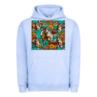 Pigment Grape Ice mustang horse western Urban Hoodie - LillyAllenDesigns
