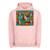 Pigment Salmon mustang horse western Urban Hoodie - LillyAllenDesigns