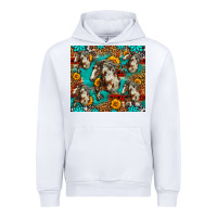 White mustang horse western Urban Hoodie - LillyAllenDesigns