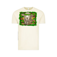 Vintage Arctic st patricks day sheep shamrock gold  serape leopard glitter Vintage Tee - Artiststas