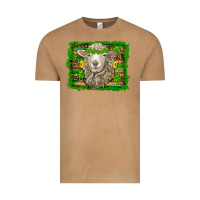 Vintage Camel st patricks day sheep shamrock gold  serape leopard glitter Vintage Tee - Artiststas