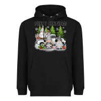 Black merry christmas gnomies Heavyweight Hoodie - texasbilliewilder