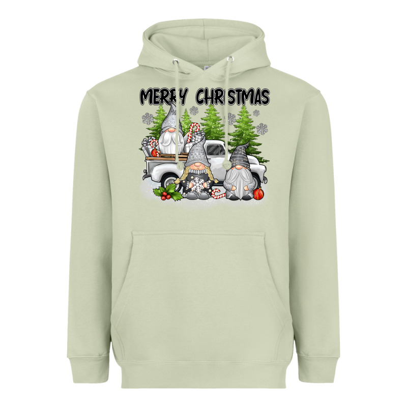 Merry Christmas Gnomies Heavyweight Hoodie by texasbilliewilder | Teevron