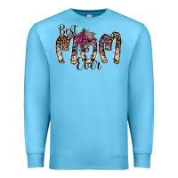 Ocean Blue best mom ever Premium Sweatshirt - SublimationCraftShop