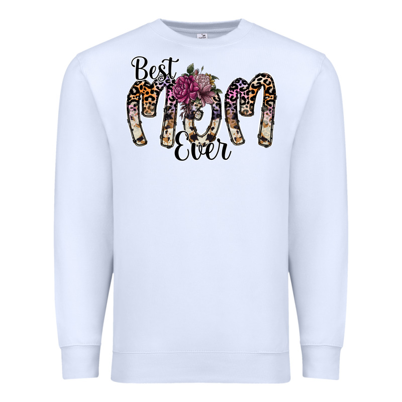 Best Mom Ever Premium Sweatshirt by SublimationCraftShop | Teevron