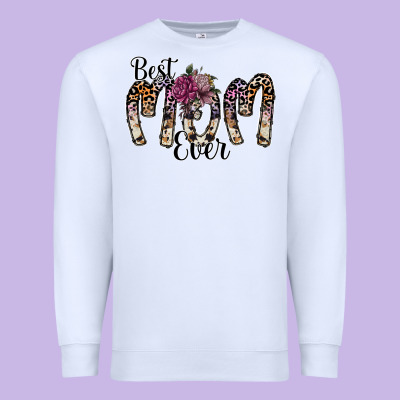 Best Mom Ever Premium Sweatshirt Designed By Sublimationcraftshop