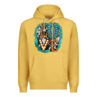 Antique Gold love western Premium Hoodie - AdoDesignShop