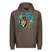 Coffee love western Premium Hoodie - AdoDesignShop