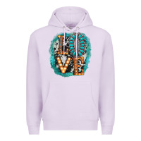 Lilac love western Premium Hoodie - AdoDesignShop