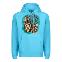 Ocean Blue love western Premium Hoodie - AdoDesignShop