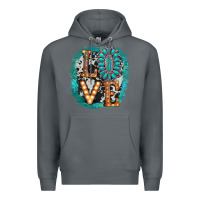 Rock love western Premium Hoodie - AdoDesignShop