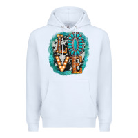White love western Premium Hoodie - AdoDesignShop