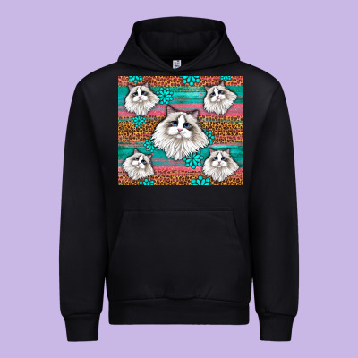 Western Ragdoll Cat Urban Hoodie Designed By Lillyallendesigns