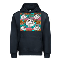 Navy Western Ragdoll Cat Urban Hoodie - LillyAllenDesigns