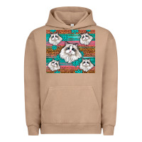 Pigment Burro Western Ragdoll Cat Urban Hoodie - LillyAllenDesigns