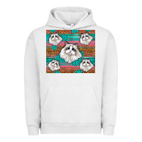 Pigment Lunar Rock Western Ragdoll Cat Urban Hoodie - LillyAllenDesigns