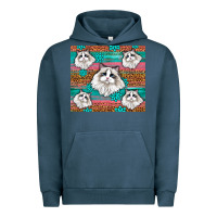 Pigment Midnight Navy Western Ragdoll Cat Urban Hoodie - LillyAllenDesigns