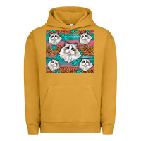 Pigment Peanut Butter Western Ragdoll Cat Urban Hoodie - LillyAllenDesigns