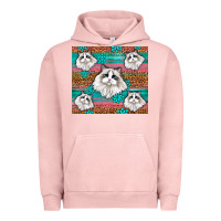 Pigment Salmon Western Ragdoll Cat Urban Hoodie - LillyAllenDesigns