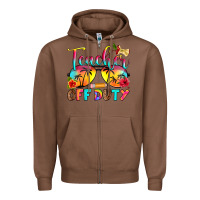 Chestnut teacher off duty Zipper Hoodie - RanaPortraitStore