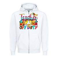 White teacher off duty Zipper Hoodie - RanaPortraitStore