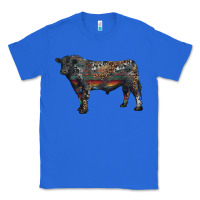 True Royal black angus bull with western patterns Classic Tee - RanaPortraitStore