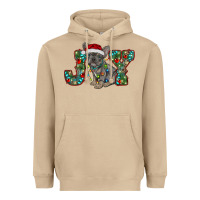 Mushroom french bulldog christmas joy Heavyweight Hoodie - RanaPortraitStore