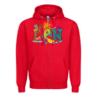 Red lpn summer Zipper Hoodie - RanaPortraitStore