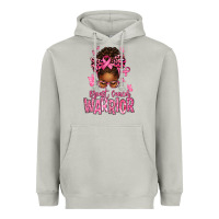 Moon Dust brest cancer warrior afro messy bun Heavyweight Hoodie - texasbilliewilder