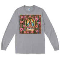Heather Grey madrecita muchas gracias Long Sleeve Tee - BarkalooDesign