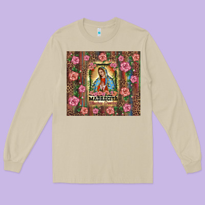 Madrecita Muchas Gracias Long Sleeve Tee Designed By Barkaloodesign
