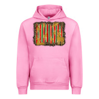 Fuchsia Pink christmas reindeers leopard background Urban Hoodie - BarkalooDesign