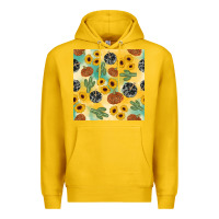 Lemon leopard pumpkin cactus sunflower seamless Premium Hoodie - AdoDesignShop