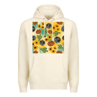 Sandshell leopard pumpkin cactus sunflower seamless Premium Hoodie - AdoDesignShop